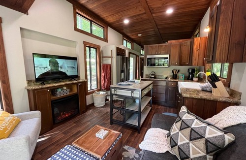 Pickens Cabin | Snuggle Up-Swimming Pool & Clubhouse - Tiny House