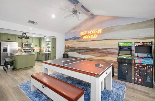North San Antonio - SAT House | Soak, Sizzle & Score: Pool, Games & More!