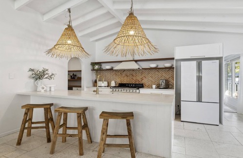 Sandy Beach House | Sojourn at Sandy Beach - Pool, Beach, Slippery Dip, Style