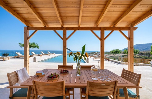 Filaki Villa | Solitude, sunsets and drenched in sea views with 120sqm pool and jacuzzi