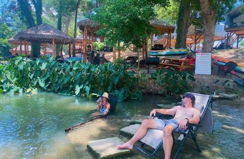 Sutherland Springs House | Son's Rio Cibolo Birdhouse Cabin #22 Brand New Cabins Overlooking Beautiful Spring Fed Creek!