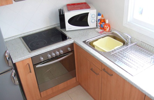 Cala Bona Apartment | South Facing Penthouse Apt 100m to beach, Mountain Views, WiFi, Roof Sun Terrace