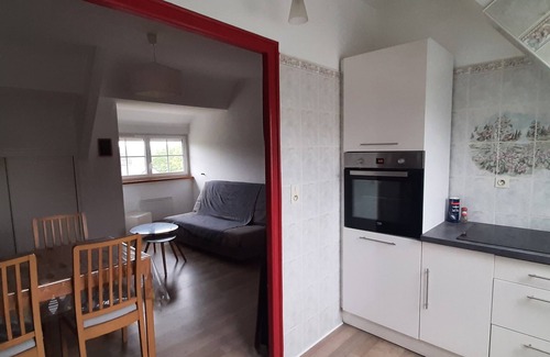 Ploneour-Lanvern Apartment | South Finistère 10mn beaches 2 pieces 2/4 people garden in a former school