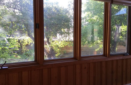 Lander Apartment | South side Log home guest unit on stream