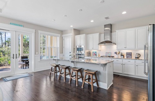 Santa Rosa Beach House | Southern Bliss: Family Retreat with Pond and Nature Views, Free 6 Bikes, New 6-Seater Golf Cart, Heated Pools