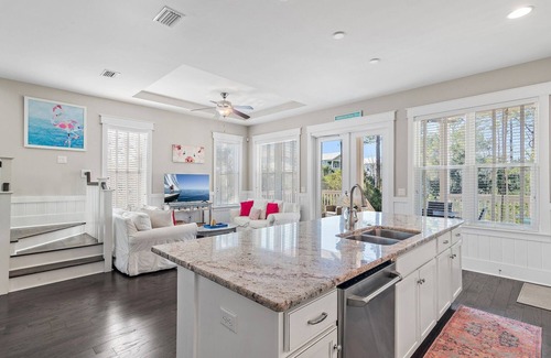 Santa Rosa Beach House | Southern Bliss: Family Retreat with Pond and Nature Views, Free 6 Bikes, New 6-Seater Golf Cart, Heated Pools
