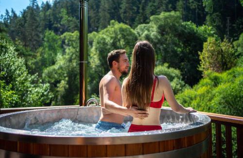 Smizany Cabin | SOVIA WELLNESS CHATA s jacuzzi kaďou a saunou, Čingov