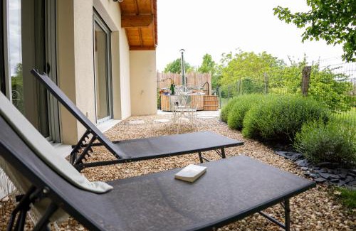 Saint-Paul-Lizonne House | Spa nordique avec vue sur la campagne