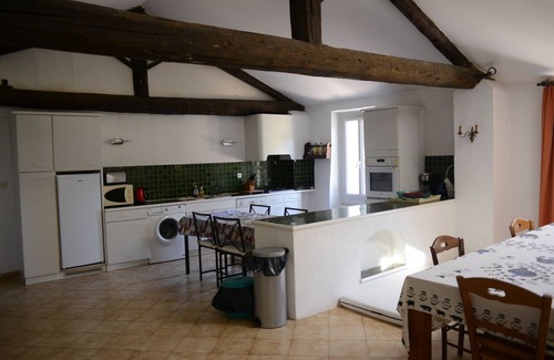 Saint-Maurice-sur-Eygues Apartment | Spacious home with pool in renovated silk- weaving factory