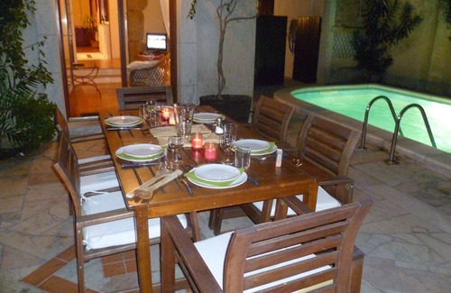 Quarante House | Spacious 18th century village house + courtyard with pool, plus games room