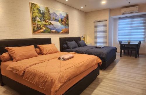 Medan Apartment | Spacious 2 King Bed Family Room 56 Sqm PODOMORO APARTMENT Tower Liberty 21st Floor with Mall Direct Access