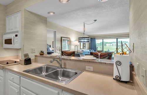 Wesley Chapel Condo | Spacious 2BR Golf Course Condo w/Large Patio, 4 Queen Beds & Workspaces – Perfect for Any Getaway!