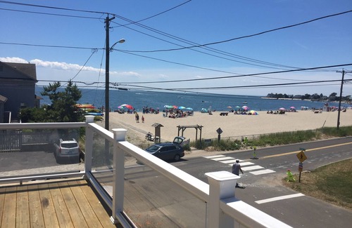 Milford Apartment | Spacious apartment with Spectacular Views of LI Sound across from private beach