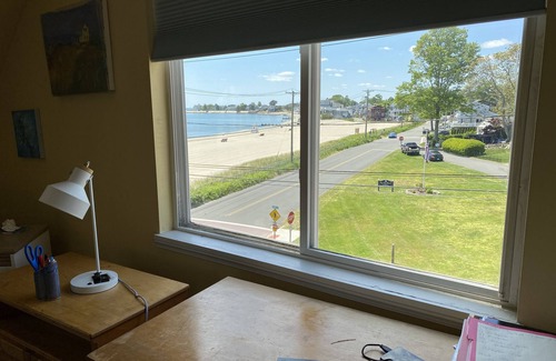 Milford Apartment | Spacious apartment with Spectacular Views of LI Sound across from private beach