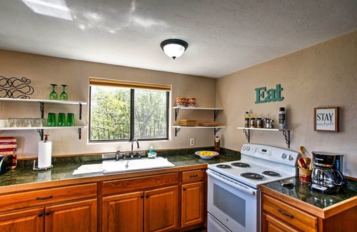 Prescott House | Spacious Cabin w/Deck, Mountain Views, Fire Pit!
