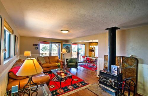 Prescott House | Spacious Cabin with Deck, Mountain Views, Fire Pit!