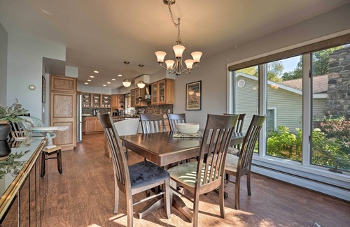 Delton House | Spacious Delton Home w/Fire Pit + Lake Views
