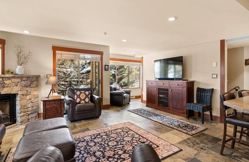 Whistler Cay Heights Condo | Spacious Family Townhome across from the Village. 2 levels, large foyer/ski room, Free parking