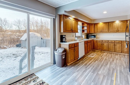 Lewiston House | Spacious home in a central location with a firepit, enclosed yard, and W/D
