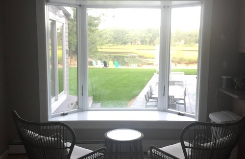 Mattituck House | Spacious home w/seasonal heated pool and water views