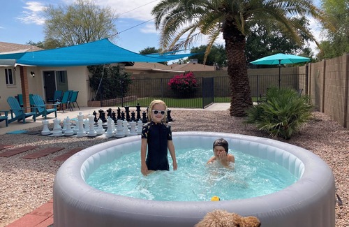 Broadway Palms House | Spacious house, large/secure/activity-filled back yard, child and dog friendly