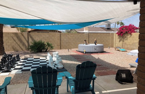 Broadway Palms House | Spacious house, large/secure/activity-filled back yard, child and dog friendly