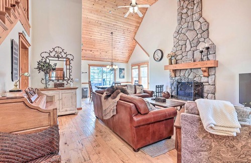 Lake Arrowhead House | Spacious Lake Arrowhead Home with Putting Green