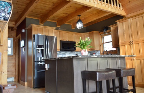 Timiskaming District Ski Chalet | Spacious lakefront 3 bed 3 bath cabin with spectacular views and great fishing.