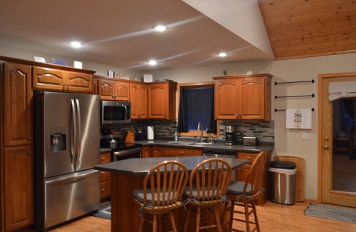 Burtrum House | Spacious Lakehome on Long Lake in Burtrum, MN: 3 Bedroom/Bath, 2 Kitchens