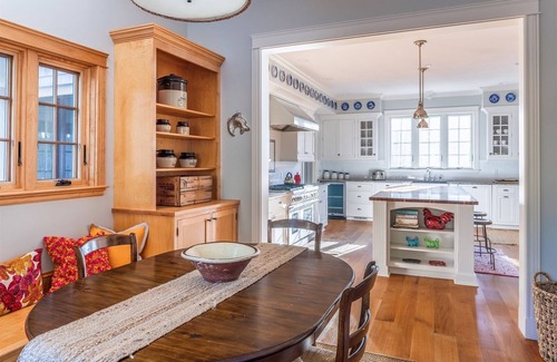 Sebago House | Spacious Luxury Retreat on Sebago Lake: Elegant Home with Private Dock and