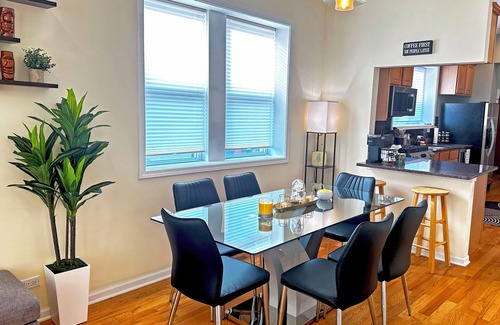 Noble Square Condo | Spacious & Modern 3BD/2BA Home- Garage Parking!