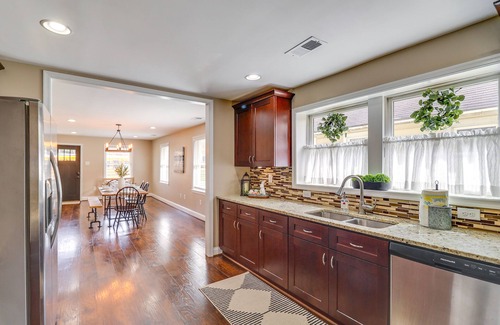 North East House | Spacious North East Home w/Fenced Yard & Fire Pit