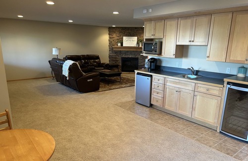 Shakopee House | Spacious private lower level overlooking pond!