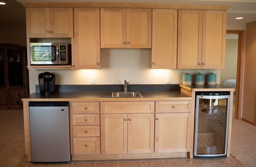 Shakopee House | Spacious private lower level overlooking pond!