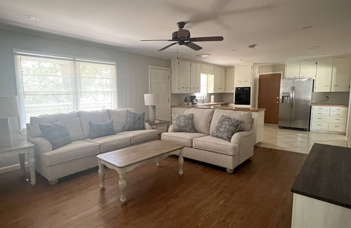 Muskogee House | Spacious ranch home in quiet neighborhood.