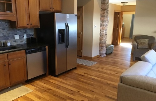 Estes Park Condo | Spacious Remodeled 2 Bedroom Loft with AC. On the River, location is unmatched.