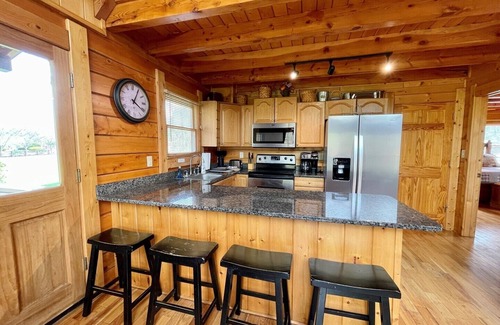 Jefferson Cabin | Spacious Riverfront Cabin w/HotTub,Pet Friendly,PingPong,Stone Frpl