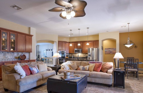 Fireside at Norterra House | Spacious single story 3-bed 3-bath home. Warm & Relaxing, 1 mi 2 highway!