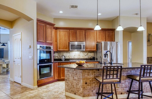 Fireside at Norterra House | Spacious single story 3-bed 3-bath home. Warm & Relaxing, 1 mi 2 highway!