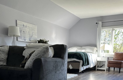 Wakefield Apartment | Spacious studio on a beautiful working horse farm