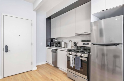Central Park South Apartment | Spacious Studio with Charming Juliet Balcony