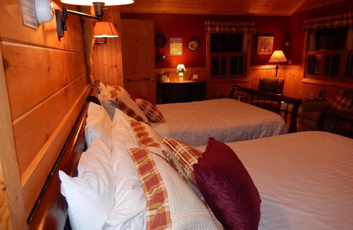 Saranac Lake Apartment | Spacious Suite with fireplace at Adirondack Waterfront Inn