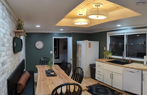 Chetek House | Spacious Waterfront with large deck, 2 Docks and Bar/game room