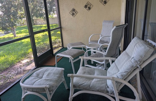 Sarasota Condo | Spacious Well Appointed Property, view across pond within a lovely community