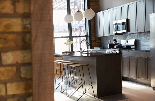 West Loop Apartment | Spectacular Corner 3BR Loft In Fulton Market | Featured In Architectural Digest