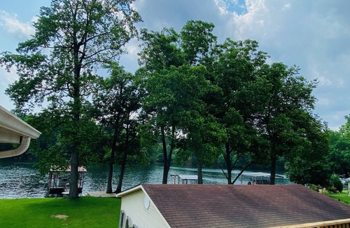 Mid America House | Spectacular lake front home. Private fishing deck and covered boat slip