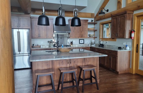 Rosman Cabin | Spectacular mountain lodge with long mountain and lake views. Sunset heaven!