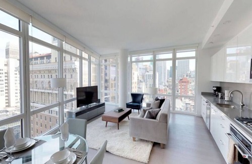 Koreatown Condo | Spectacular Studio with Pool and Outdoor Fireplace at Solari