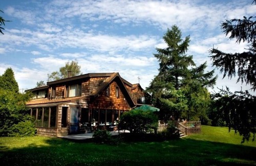 Valatie House | Sprawling, Rustic Country Estate with Spring-Fed Swim Pond & Tennis Ct