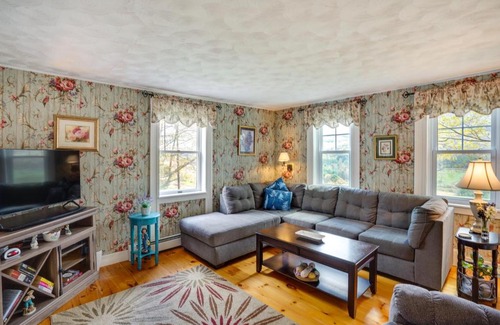 Stamford House | Stamford Farmhouse with Deck in Catskill Foothills